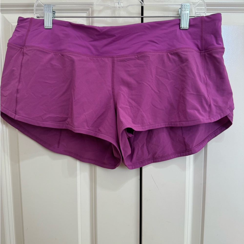 Worn once!!! Speed up low rise lined shorts 2.5 inch
